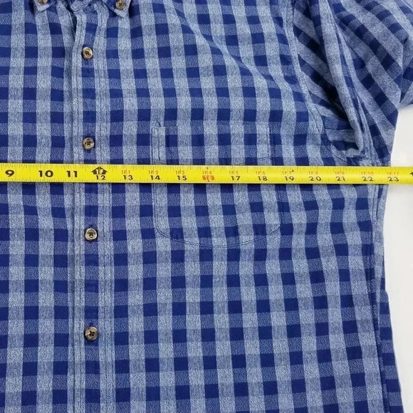 J Crew Jaspe Slim Button Down Blue Gray Check Mens - Picture 2 of 6